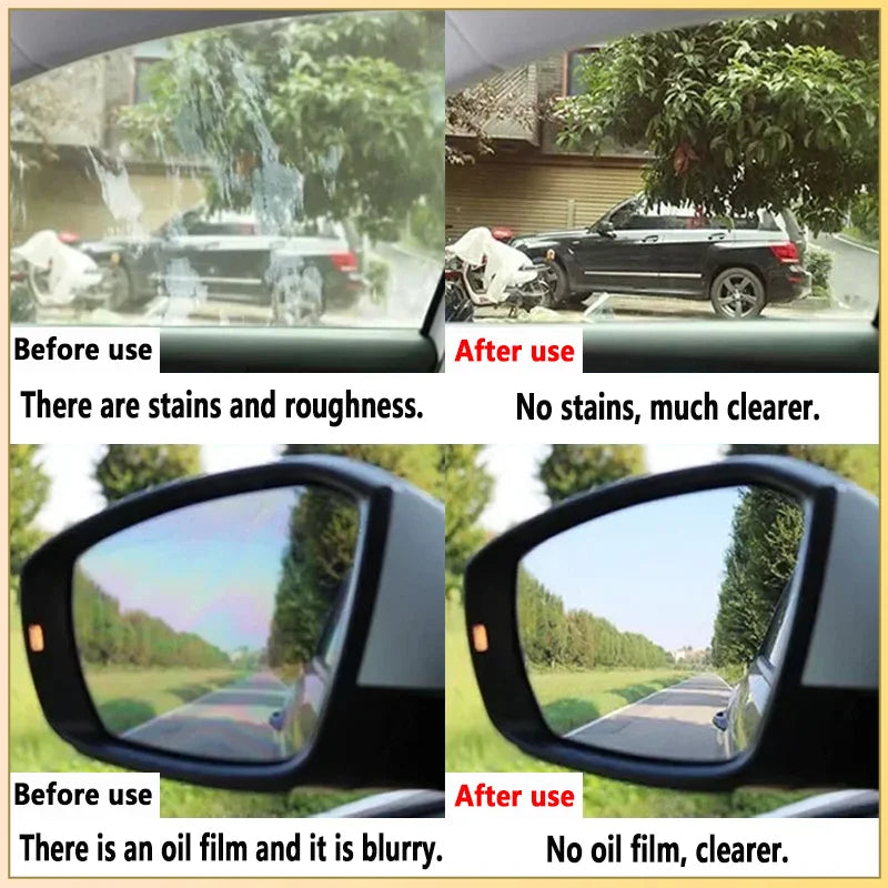Car Glass Oil Film Remover Paste ST-E Auto Glass Film Coating Agent Anti-fog Glass Cleaner Windshield Polish  Auto Detailing