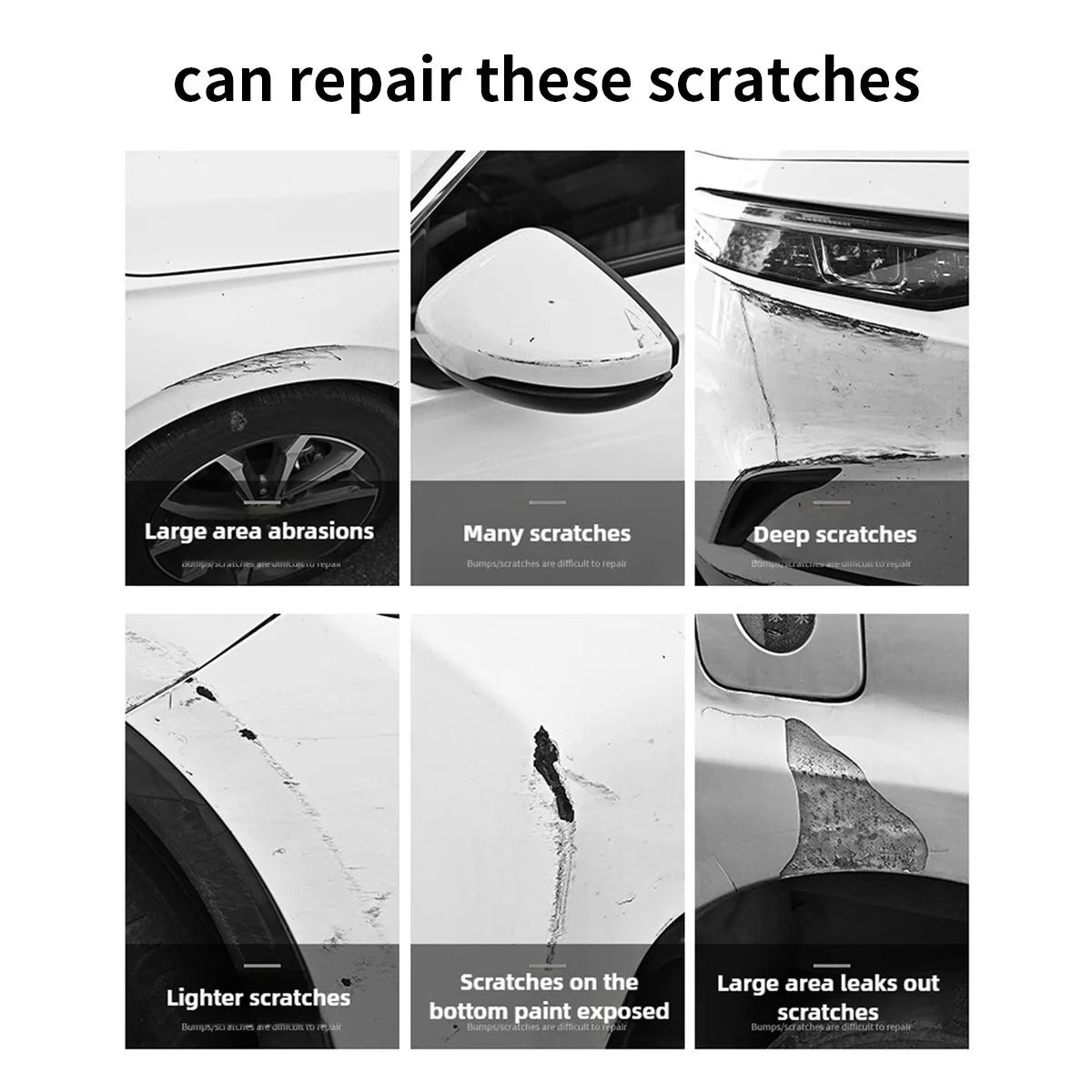 For Tesla Model Y X 3 S Car Scratch Paint Pen Deep Scratch Repair Removal White Black Red Silver blue grey Scratch Repair Spray