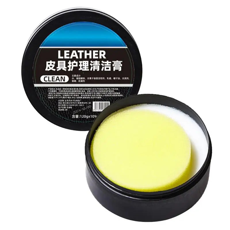 Car Leather Interior Cleaner Long Lasting Car Seats Polishing Nourishment Care Leather Care Cream for Leather Shoes Furniture