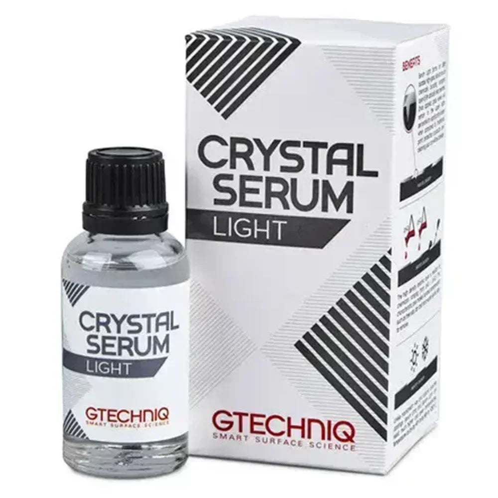 Gtechniq Crystal Serum Light Ceramic Coating for Cars Protect Car Paintwork High Shine Easy To Apply 50ml 5 Years Durability