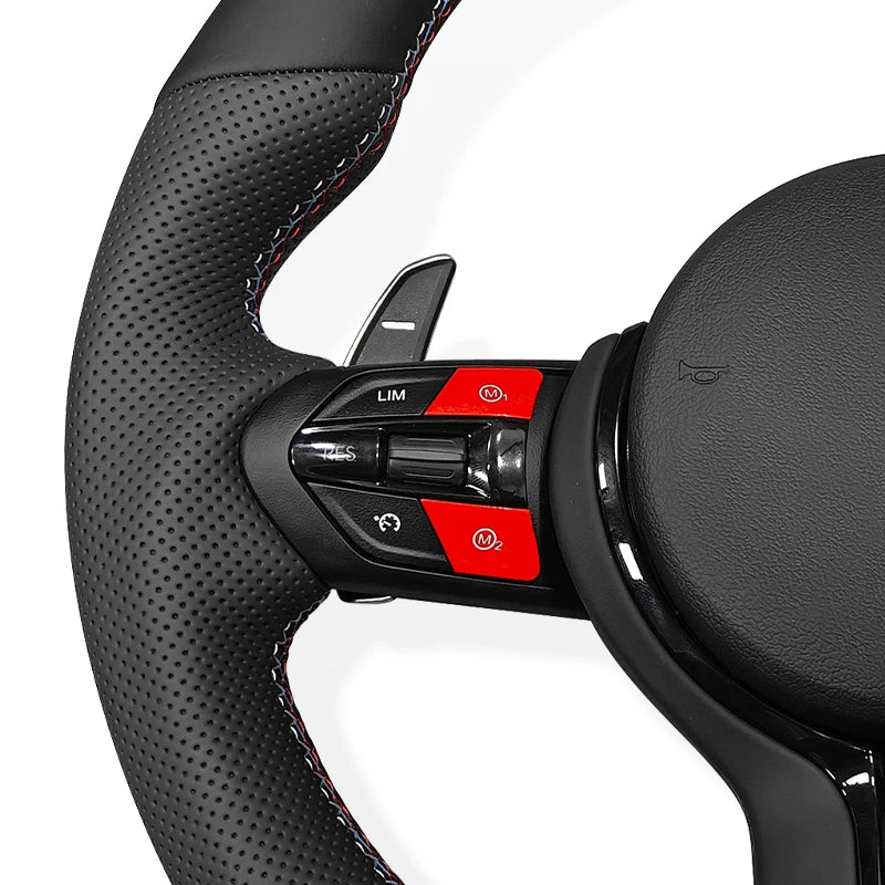 Car Nappa leather M Sports Steering Wheel  For BMW F10 F11 F15 F20 F22 F31 F30 F36 F32 E90 3 Series 5 Series Car Accessories