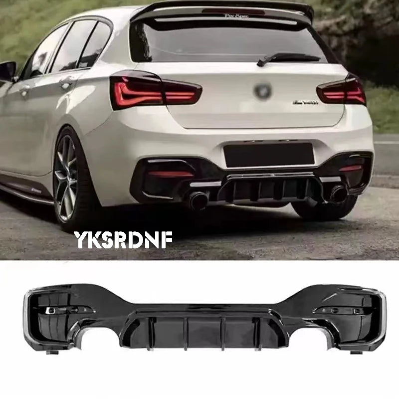 ABS Rear Lip Diffuser Spoiler Bumper for BMW 1 Series M Sport F20 F21 M135i M140i 2017-2018 Bumper Car Styling ABS