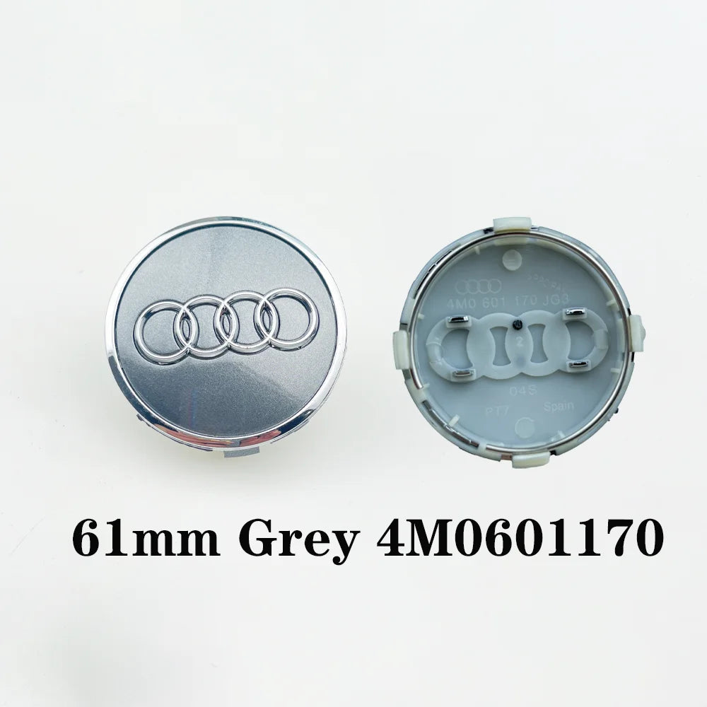 4pcs 60mm 61mm 69mm 68mm Car Styling Wheel Center Cap Hub Replaced Covers For Audi A3 A4 A5 A6 A7 A8 S4 S6 4B0601170 8D0601170