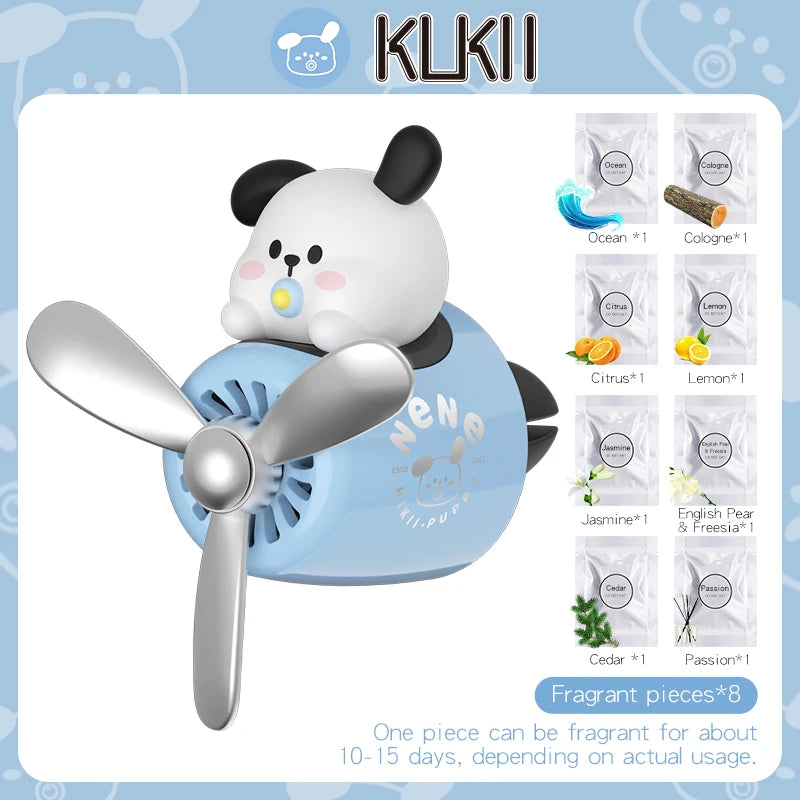 Bear pilot car air freshener flavor dog vent perfume diffuser fragrance scent  auto deroration acccessories aromatherapy auto