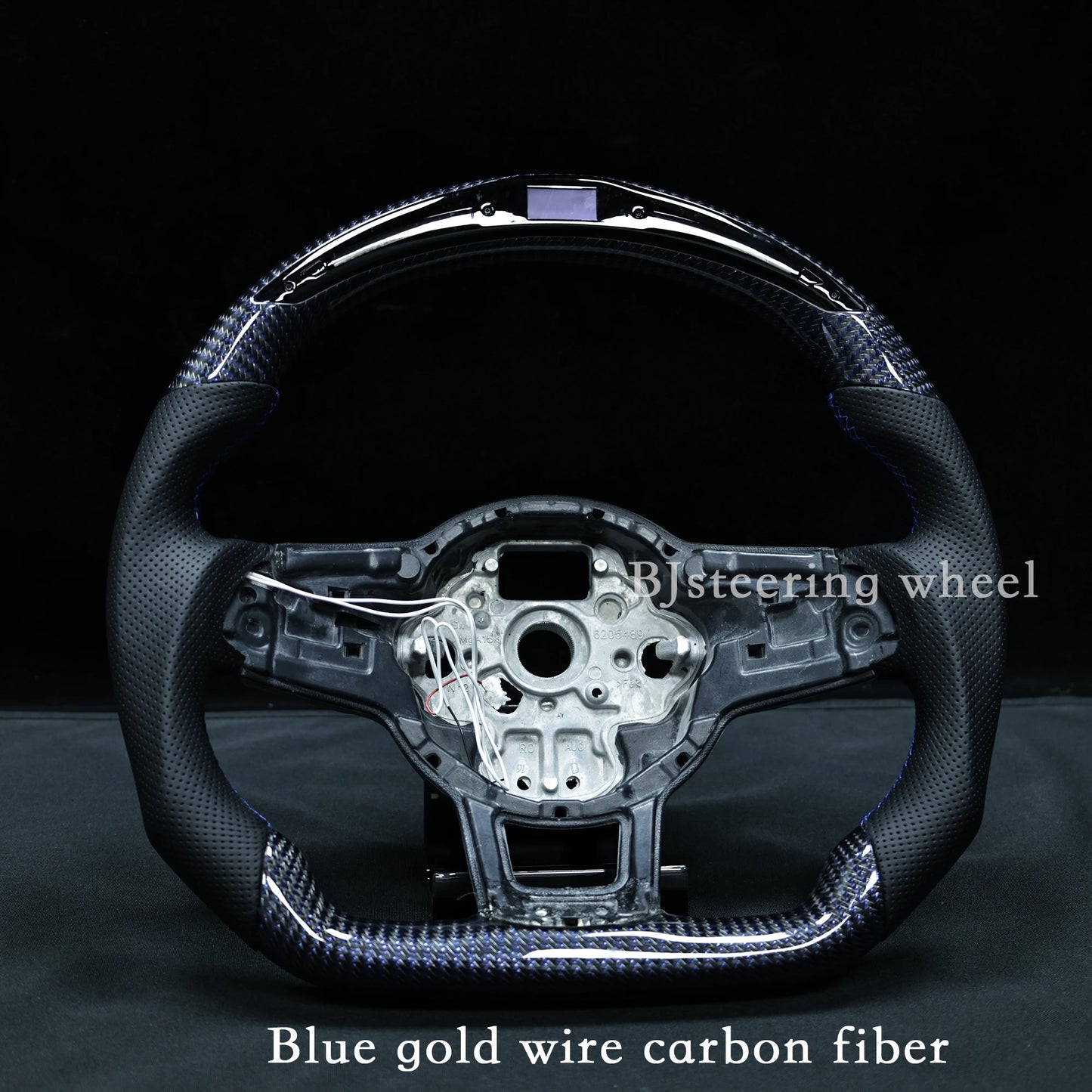 Fit For VW Carbon Fiber LED Steering Wheel Volkswagen Golf 7 MK7 Mk7.5 GTI Scirocco Polo GTS R Line  Customized Racing Wheel