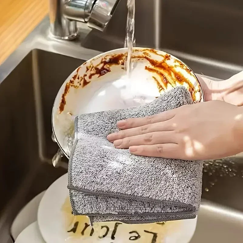 Thicken Microfiber Cleaning Cloths Lint Free Microfiber Cleaning Towel Cloths Reusable Cleaning Towels Absorbent for Car Window