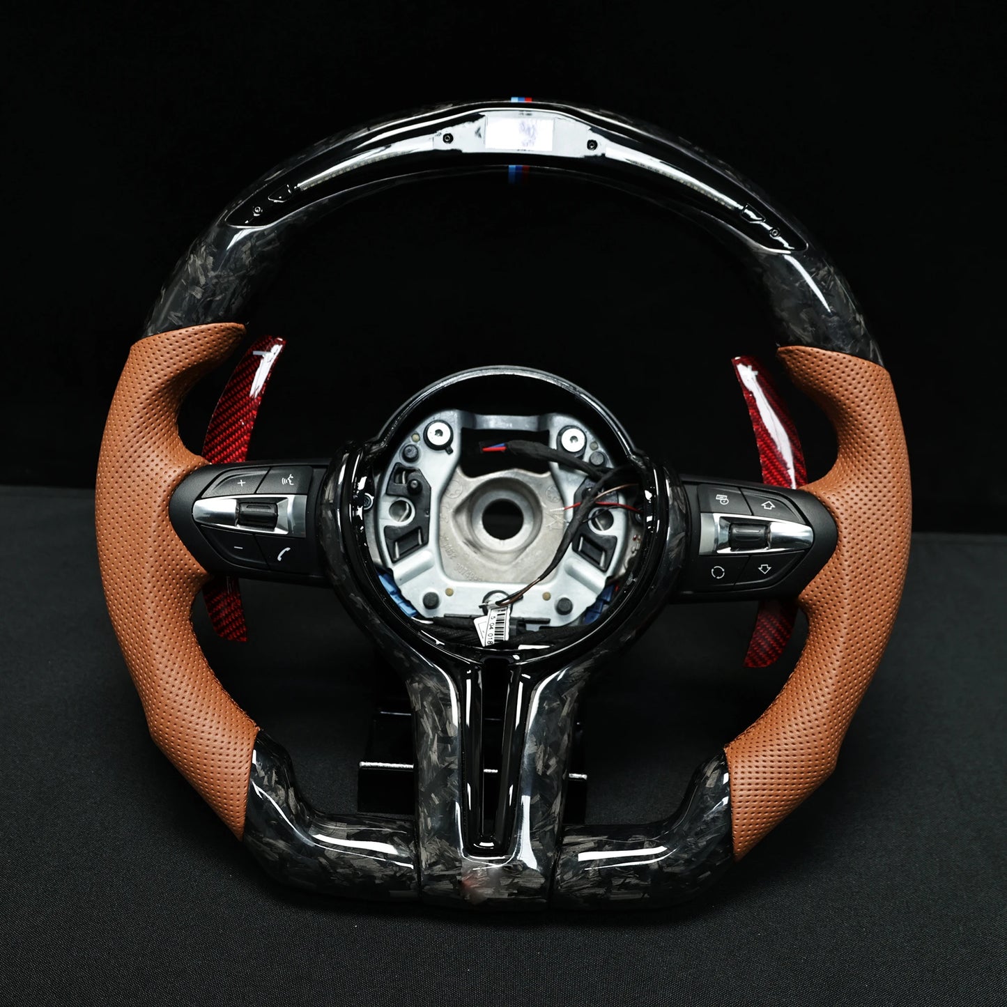 LED Steering Wheel Carbon Fiber Fit For BMW M1 M2 M3 M4 M5 M6 F30 F10 F15 F16 F32 F80 F82 3 4 5 6 X3 X5 Customized Sport Wheel