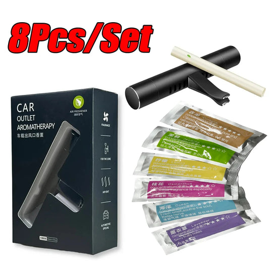 8Pc/Set Car Air Vent Perfume Car Air Freshener Flavoring Smell Aroma Car Perfumes Air Freshener Parfum Auto Interior Accessories