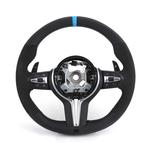 Half Alcantara Leather M Sport Steering Wheel for BMW F01 F06 F10 F11 F20 F21 F22 F30 F31 F32 F34 F36 F80 F82 F87 F90 M3 M5