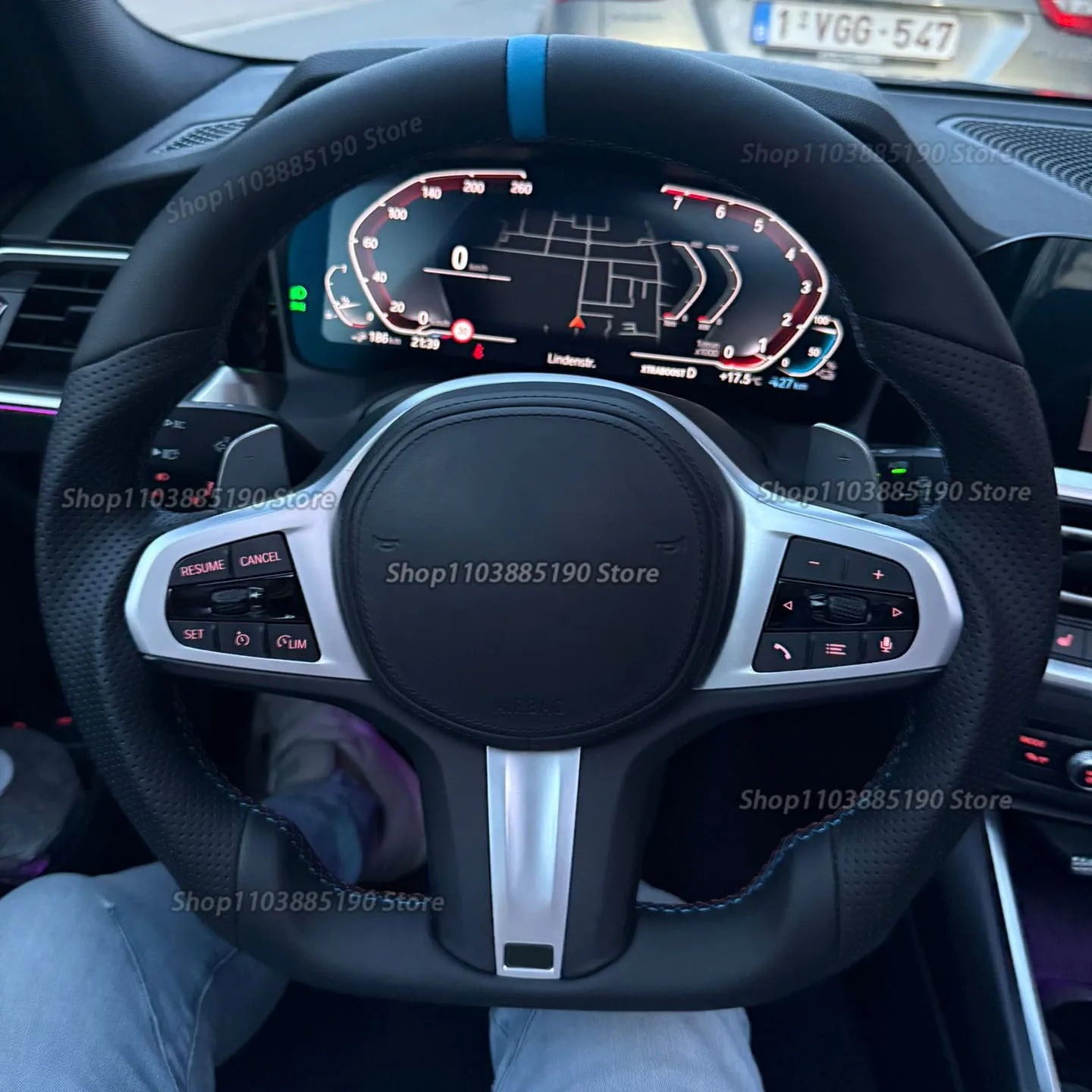 Full Leather Steering Wheel for BMW G30 G20 X3M X5M G01 G02 G05 G06 F90 F91 F92  G15 G16 G31 G29 G21 G28 G80 F40 F44 F82 M2 M3