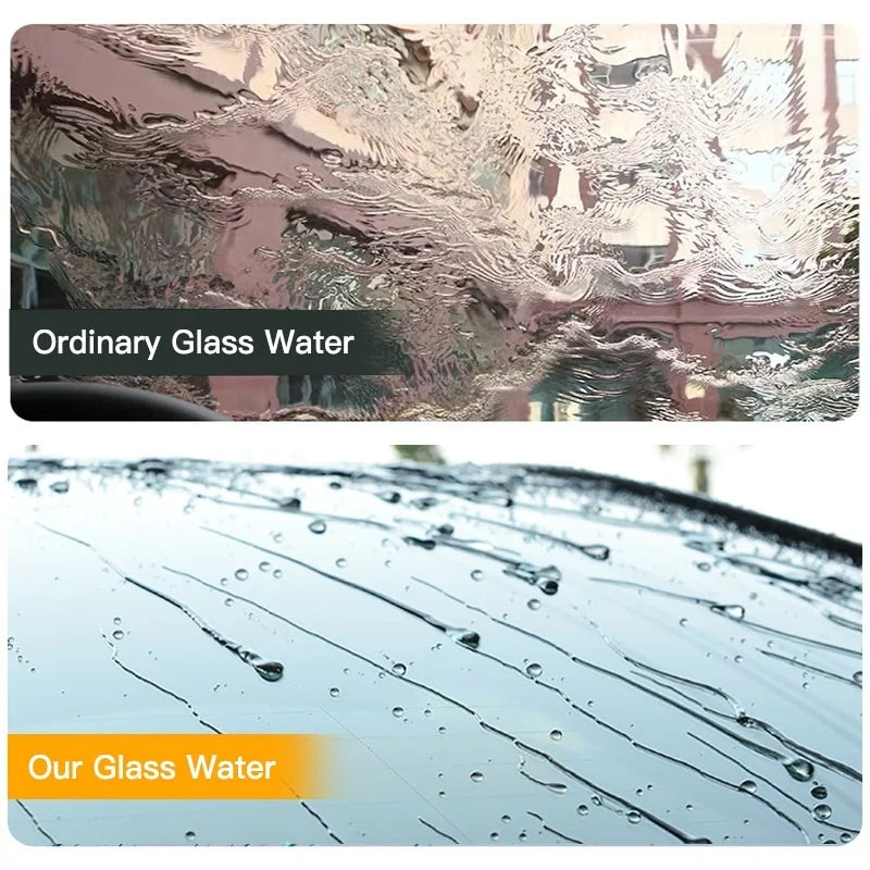 HGKJ S2 Car Glass Hydrophobic Coating Spray Rain Repellent Automotive Antirain Clear View Nano Waterproof Agent Car Care Detail