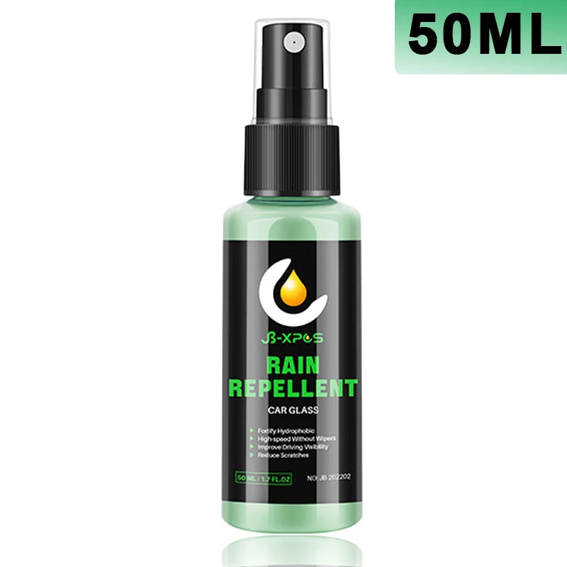 Car Hydrophobic Coating Anti-rain Water Repellent of Windshield Rearview Mirror Glass Spray Rainproof Agent Cleaning Tool