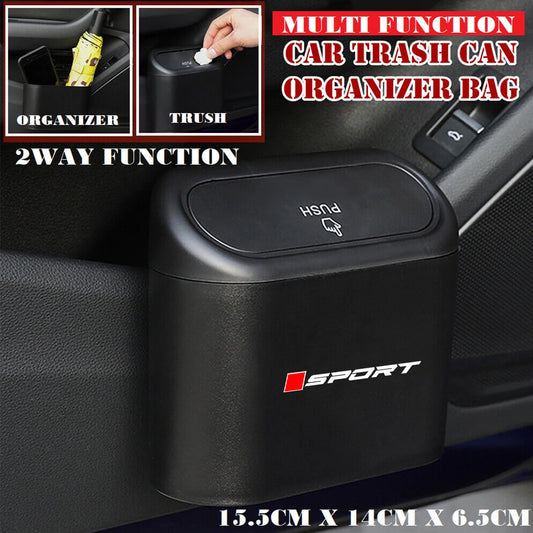 1 Piece ABS Mini Car Trash Can with Lid For Toyota Honda Mazda Mitsubishi For Jeep MG Vehicle Trash Bin Car Dustbin Garbage