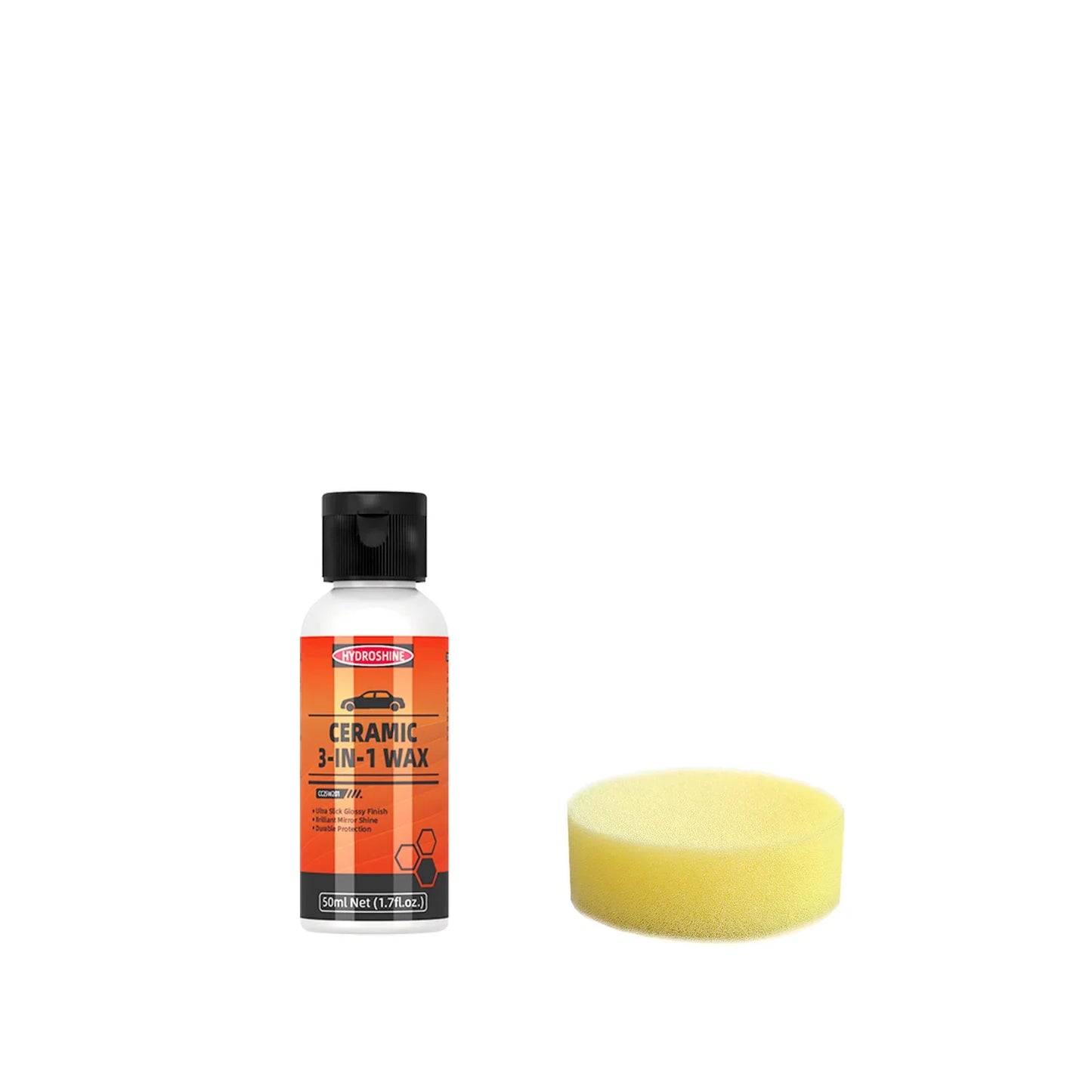 Hydroshine Car Ceramic 3-In-1 Wax Coating Protection Ceramic Polish Waterless Long-Lasting High-Gloss Wash Quick Detailer