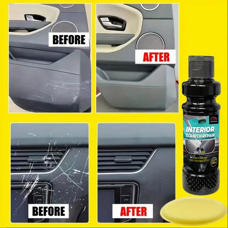 Plastic Repair Wax - Car Scratch Repair and Tire Gloss Repair, Black Interior and Dashboard, Plastic Surface Repair | Repair Wax