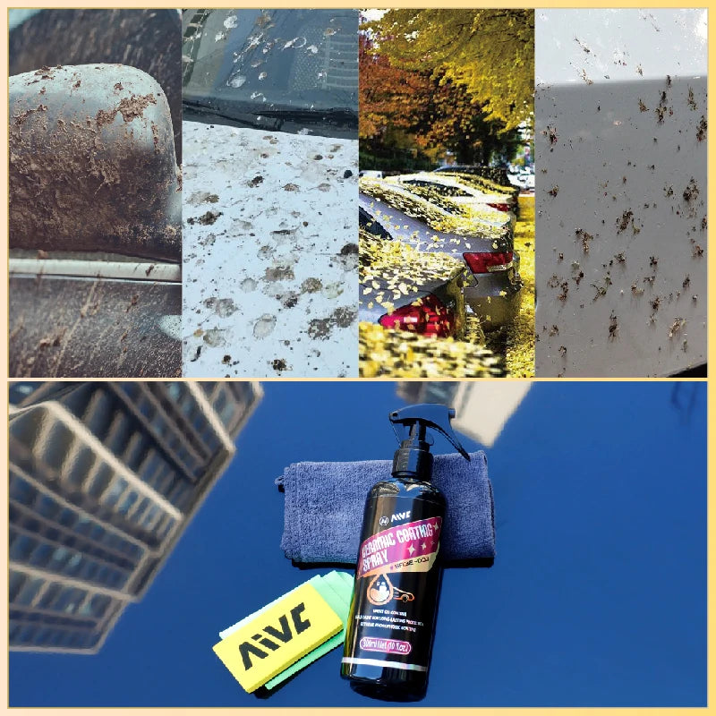 Car Nano Ceramic Coating Spray Wax Polishing Liquid High Protection Hydrophobic Crystal Coating Scratch Repair Car Detailing