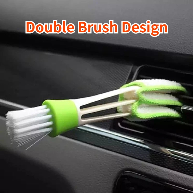 Double Ended Mini Dust Blind Cleaner, Car Vent Window Blind Detail Brush, Keyboard Cleaner, Hand Held Magic Brush Blind Duster