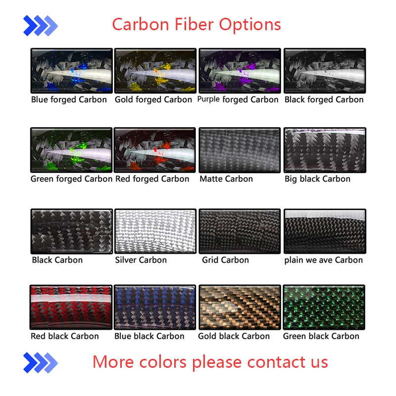 LED Forged Blue Carbon Fiber Steering Wheel for Volkswagen VW Golf VII R-Line GTI R GTS VI V Plus R32 IV MK7 MK6 MK5 Sports Car