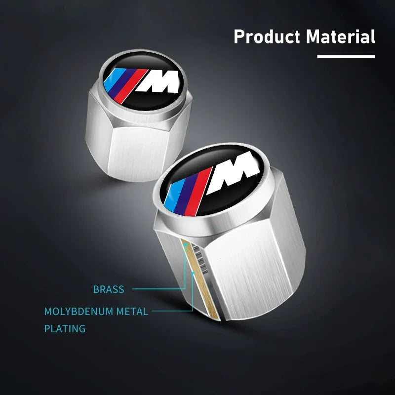2025 New 5pcs Car Wheel Tire Valve Cap Dust Protection Cover Accessories For BMW E93 F10 F20 F30 F40 F15 F25 F26 F31 F49 F86 M3