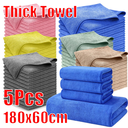 Microfiber Car Wash Cloth Thicken Automotive Cleaning Drying Towels Household Kitchen Absorbent Rags Car Clean Cloths Supplies