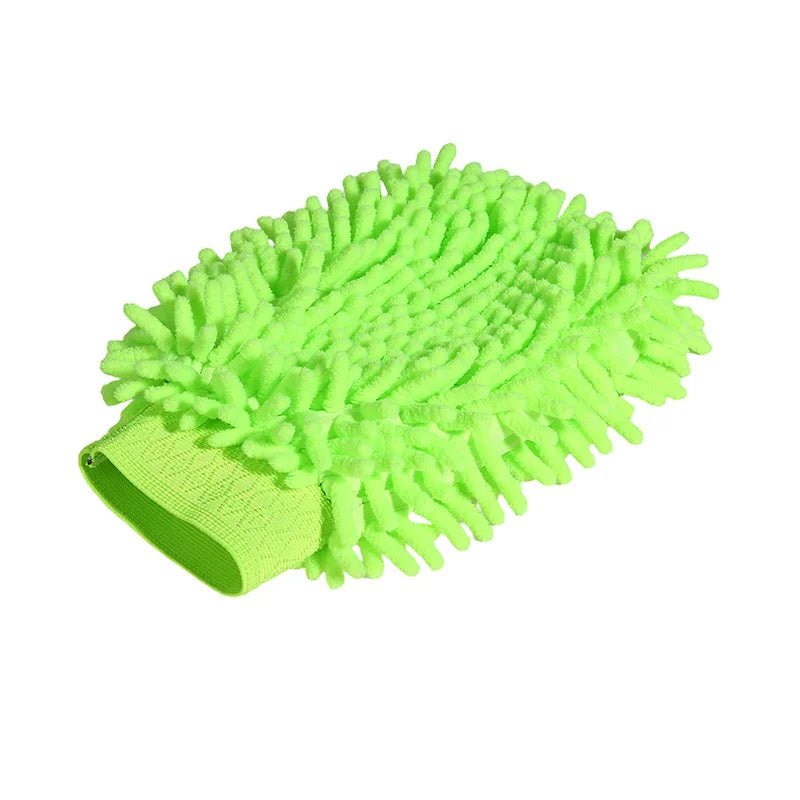 Microfiber Car Wash Cloth Gloves Automotive Double-sided Cleaning Drying Towels Thicken Chenille Vehicle Window Glass Supplies