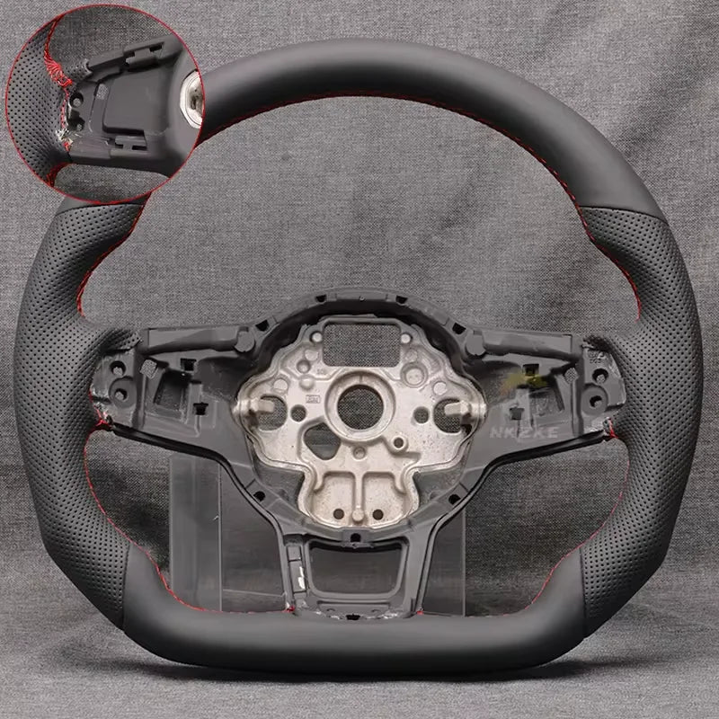 Steering Wheel For Golf 7 7.5 GTI MK7, Equipped With Shift Paddles And Buttons, Black Frame, Car Accessories