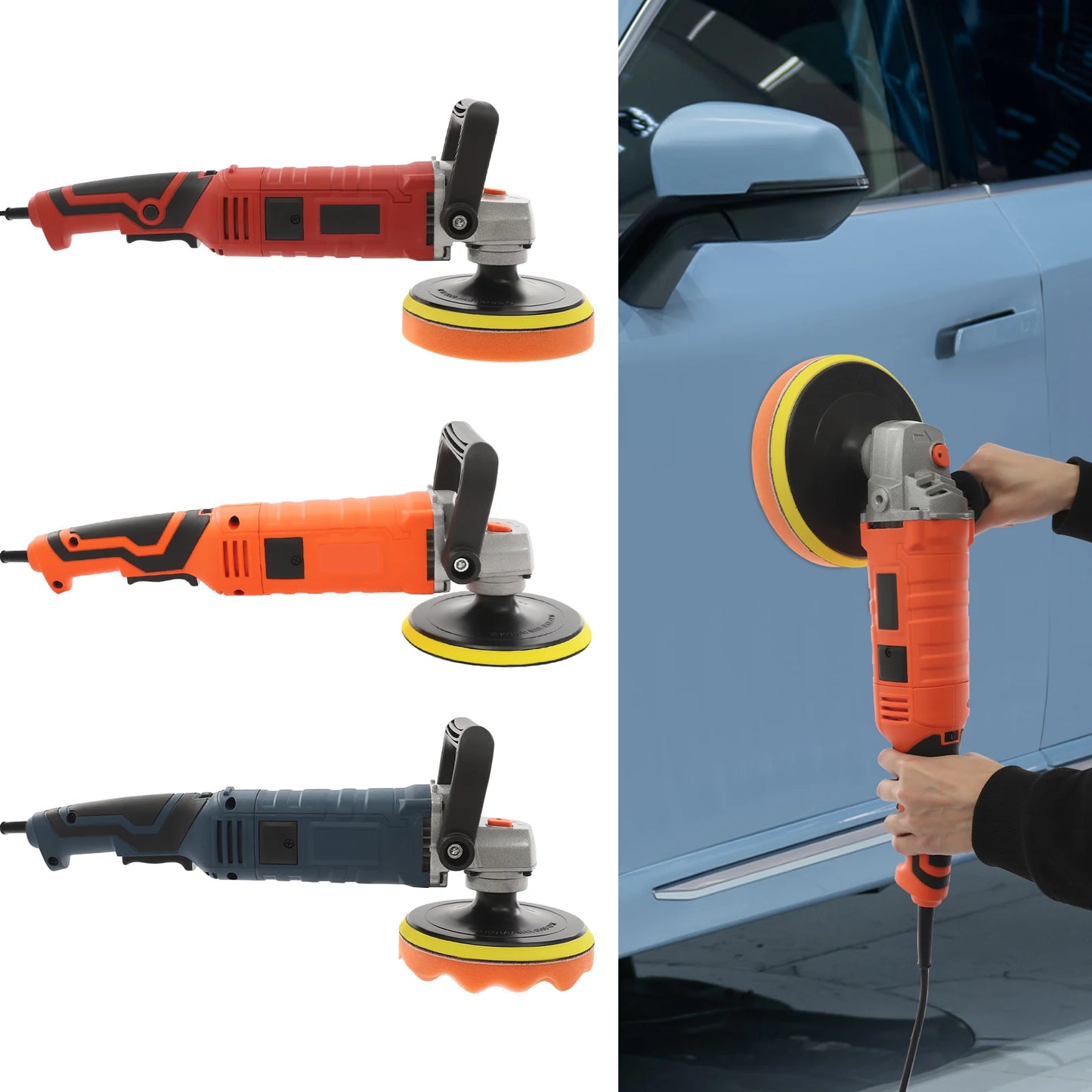 Car Polishing Machine, Car Polishing Machine Set with 7 Variable Speeds, Household Electric Polishing Machine Power Tools