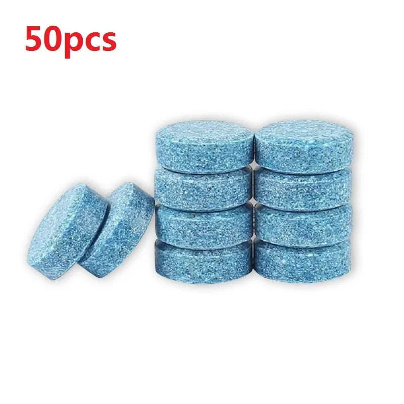 Car Windshield Washer Fluid Concentrated Tablets Solid Effervescent Wiper Tablet for Car Room Kitchen Window Glass Cleaning