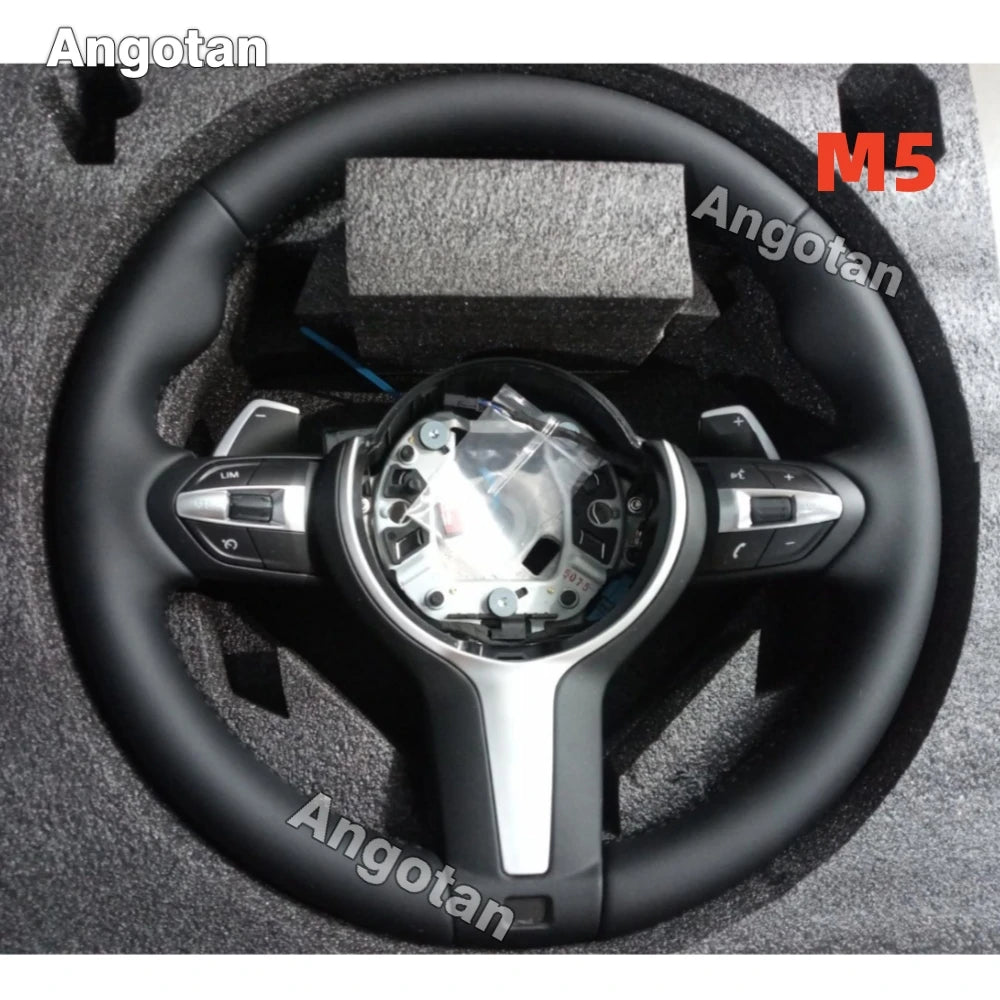 Full Smooth Leather M Sport Steering Wheel for Bmw F30 M3 M5 F10 F36 F20 F11 F15 F31 F16 F32 F25 F12 F22 F87 F80 F02 M8 F07 F90