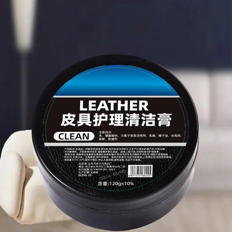 Car Leather Interior Cleaner Long Lasting Car Seats Polishing Nourishment Care Leather Care Cream for Leather Shoes Furniture