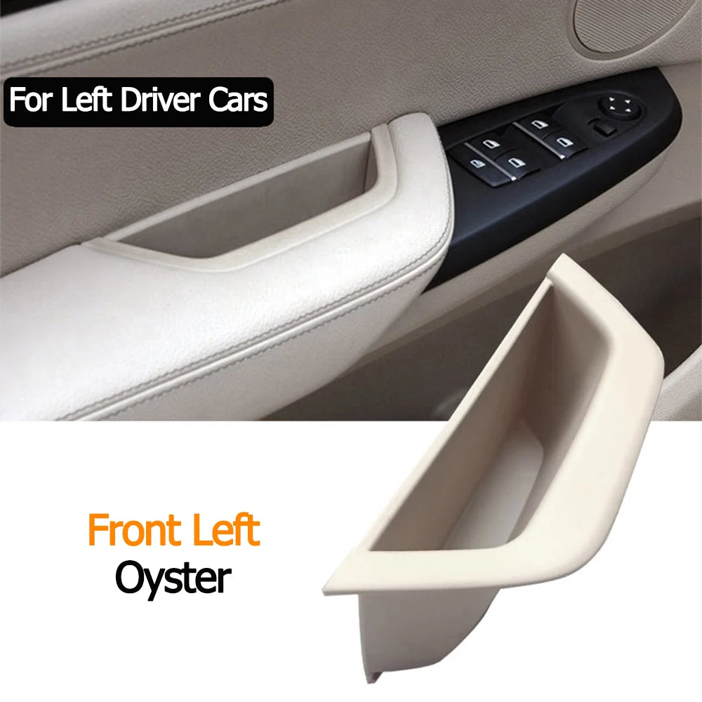 LHD RHD Interior Driver Door Pull Handle Armrest Panel Storage Box Cover For BMW X3 X4 F25 F26 2011 2012 2013 2014 2015 2016