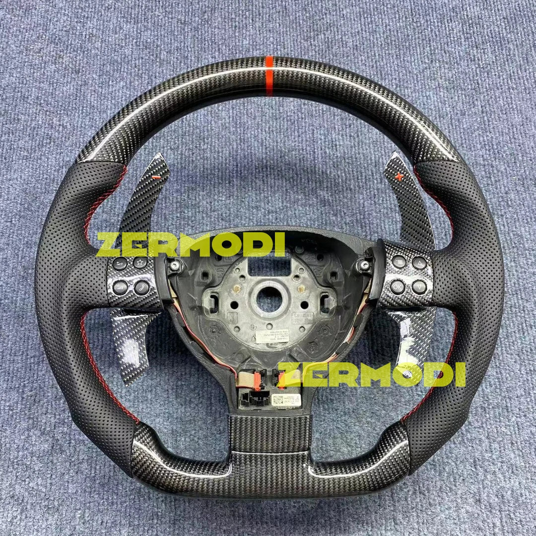 Custom Replacement Real Carbon Fiber Steering Wheel for VW Volkswagen Golf 5 Jetta Mk5 GTI R32 EOS Passat B6 Bora