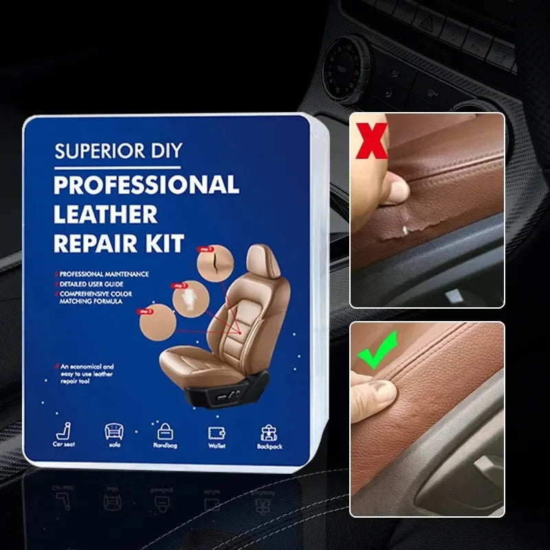 Car Liquid Leather Repair Kit Leather Skin Refurbish Tools For Car Seat Coats Sofa Holes Scratches Cracks Restoration