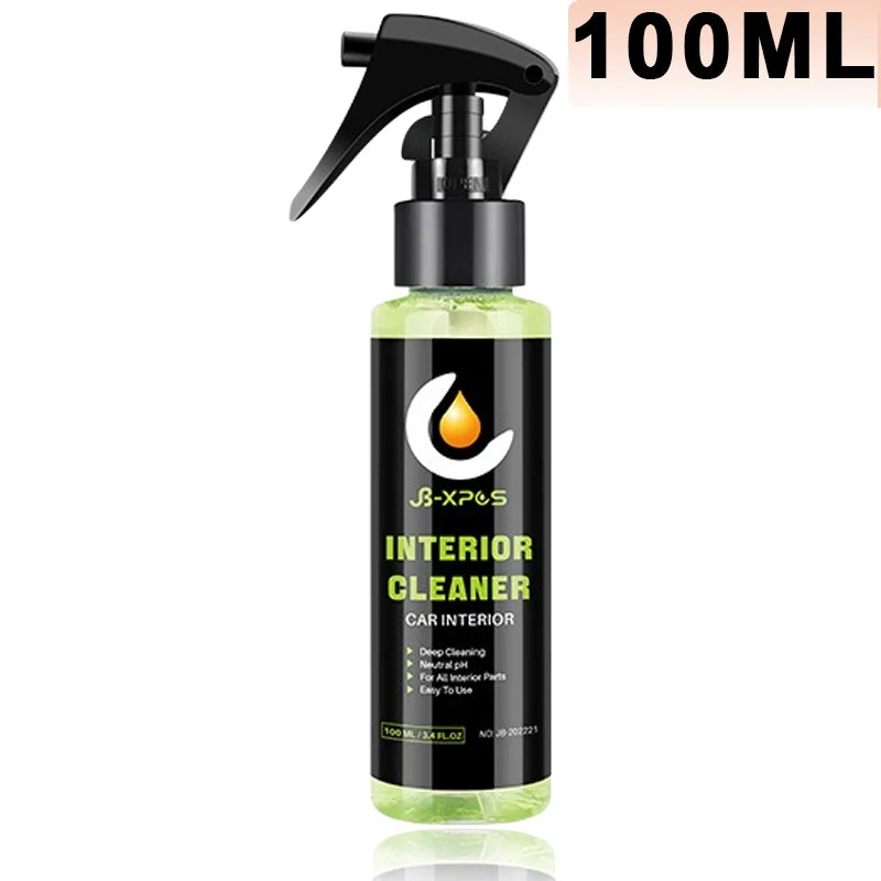 EAFC 50ML /100ML Car Foam Cleaner  Neutral PH for Leather Woven Fabric Seat Decontamination Car Interior Cleaner Spray Tool