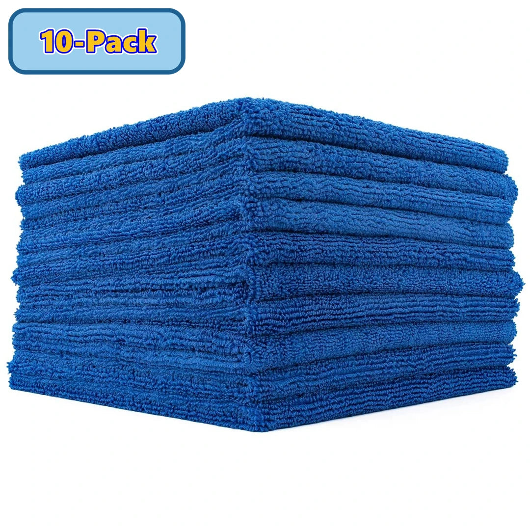 10PCS edgeless Microfiber Auto Cleaning Towels Multifunctional Car Detailing Towel Automotive Washing dry Cloth
