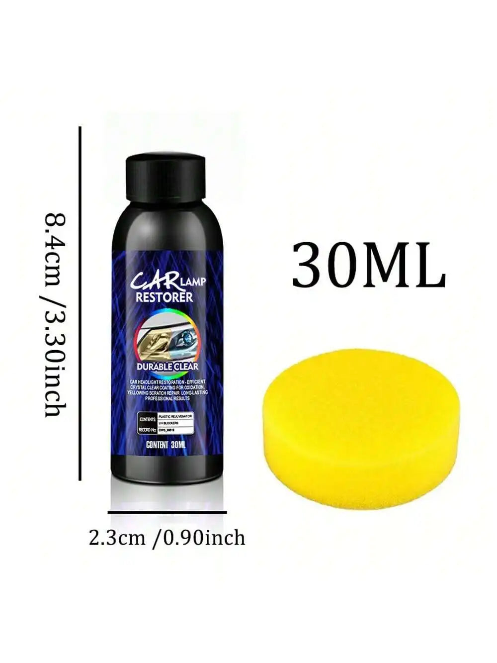 Car Headlight Polishing Agent Scratch Remover Repair Fluid Headlight Renewal Polish And Maintenance Liquid Kit Auto Accessories