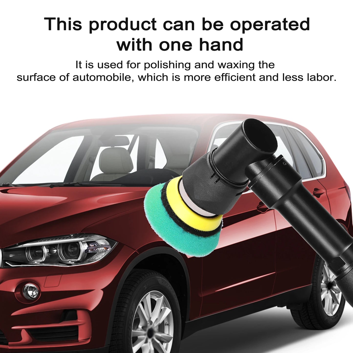 Portable Car Polishing Machine  Electric Auto Polisher Handheld Rechargeable Car Polishing and Waxing Machine Kit
