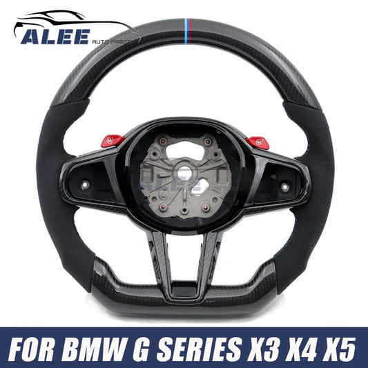 CS Sports Steering Wheel Carbon Fibre fit for BMW G01 G02 G05 G06 G20 G21 G22 G26 G29 G30 G32 G42 G80 X3 X4 X5 Car Accessories