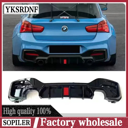 ABS Rear Lip Diffuser Spoiler Bumper for BMW 1 Series M Sport F20 F21 M135i M140i 2017-2018 Bumper Car Styling ABS