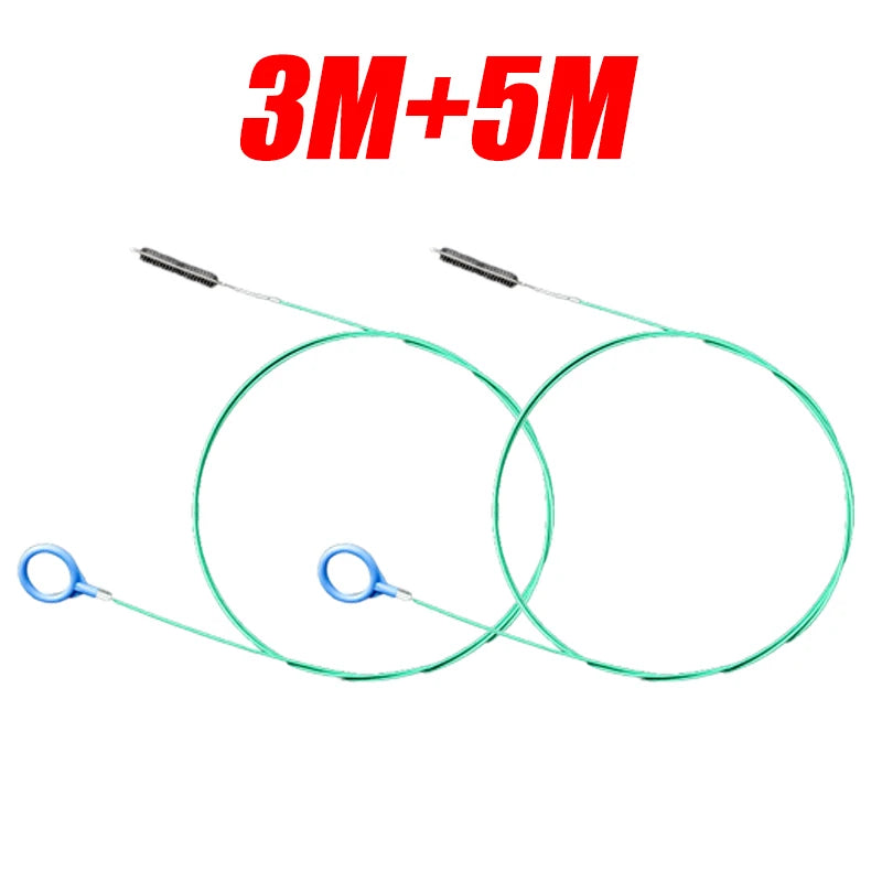 3/5m Drain Hole Car Cleaning Pipe Brushes Flexible Drain Dredge Sunroof Cleaning Scrub Brush Car Wash Cleaning Tool Accessories