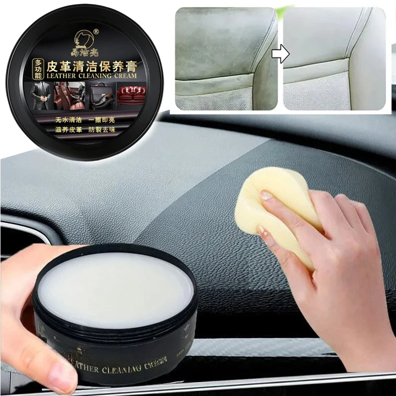 Genuine Leather Car Seat Conditioner Multi-Purpose Leather Care Agent Stain-Removing & Revitalising Seat Cleaner Auto Parts