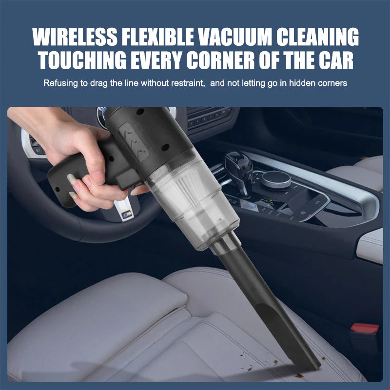 Xiaomi  2900000PA Car Wireless Vacuum Cleaner 120W Powerful Portable Handheld For Home & Auto Lightweight Cordless Rechargeable