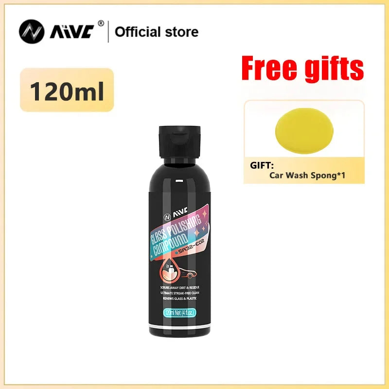 AIVC Glass Polishing Compound Car Windshield Oil Film Remover Deep Cleaner Paste Film Removal Cream Clear Window Auto-Detailing