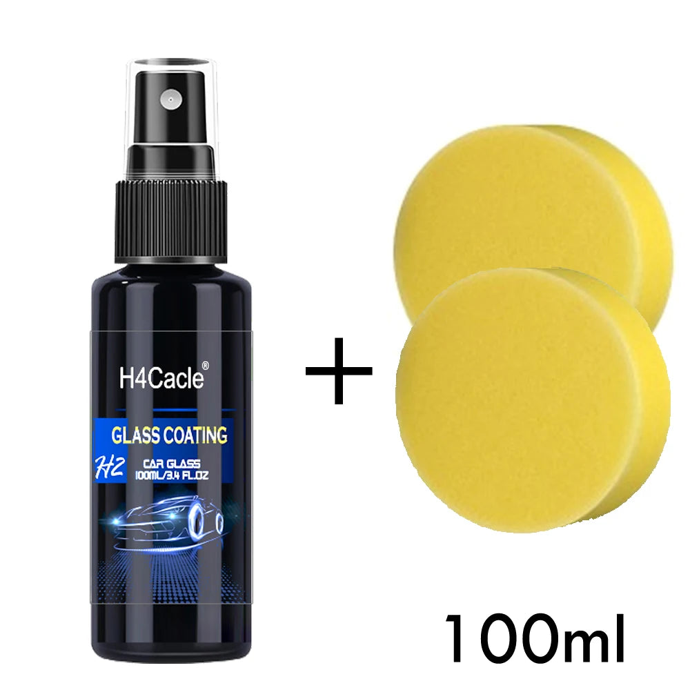 H4Cacle Water Repellent Spray Anti Rain Coating for Car Glass Hydrophobic Anti-rain Liquid Prevention of SewageRadiation Hazards