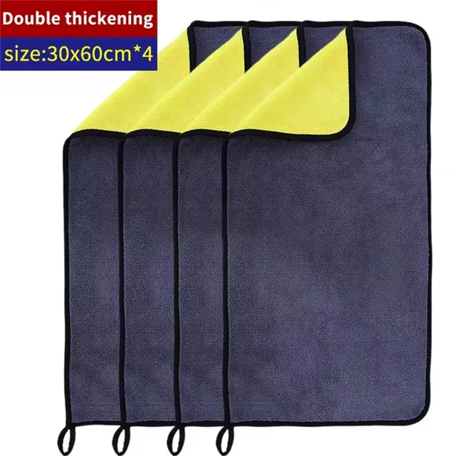 1/3/5Pcs Microfiber Cleaning Towel Car Cleaning Cloths Professional Detailing Car Drying Microfiber Towel Wash Towel Accessories