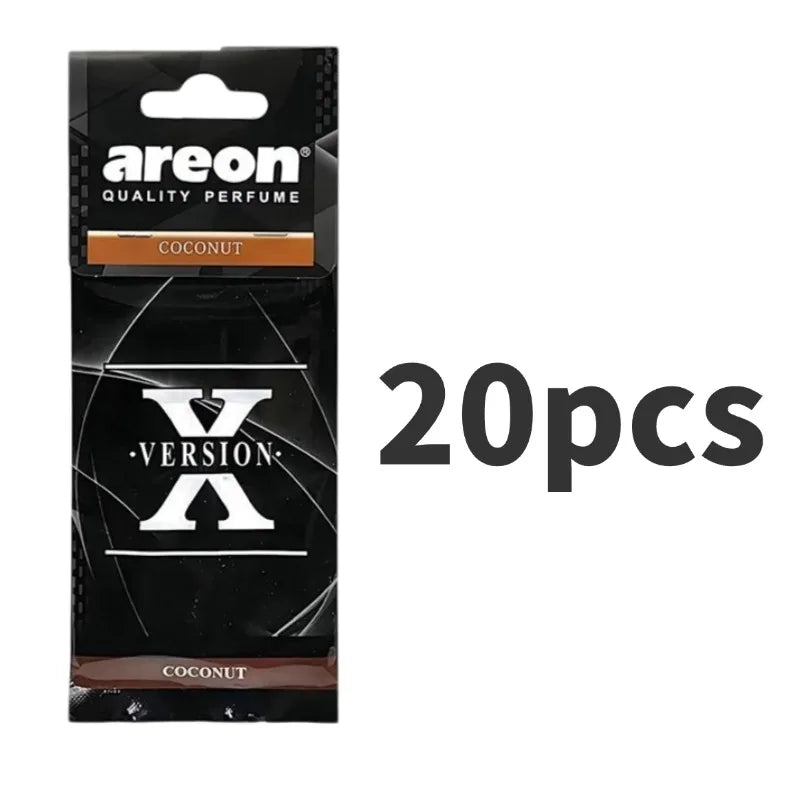 2-80PCS X Version Car Interior Hanging Air Freshener Natural Tea Perfume for Home Bathroom Decor