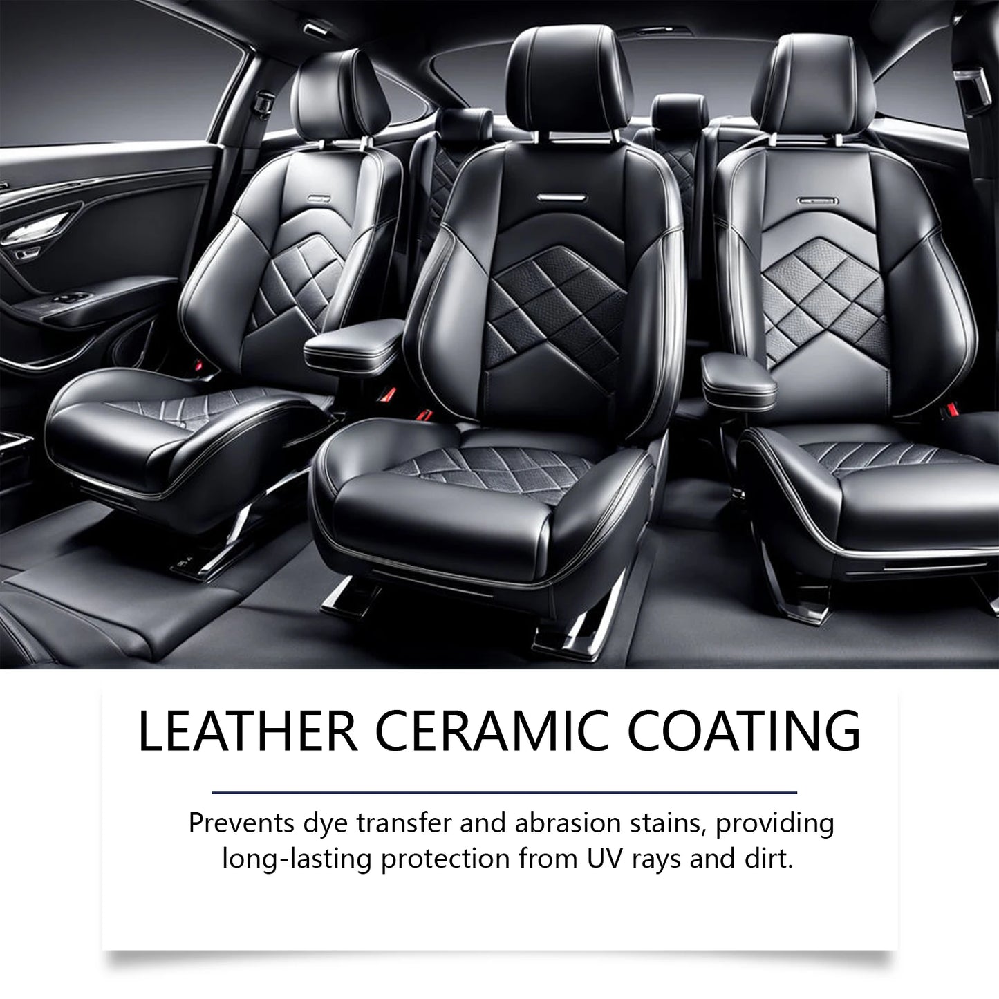 Car Leather Ceramic Coating Spray Auto Cleaning Products Seat Cleaner Remover Leather Renovation Decontamination Polishing Spray