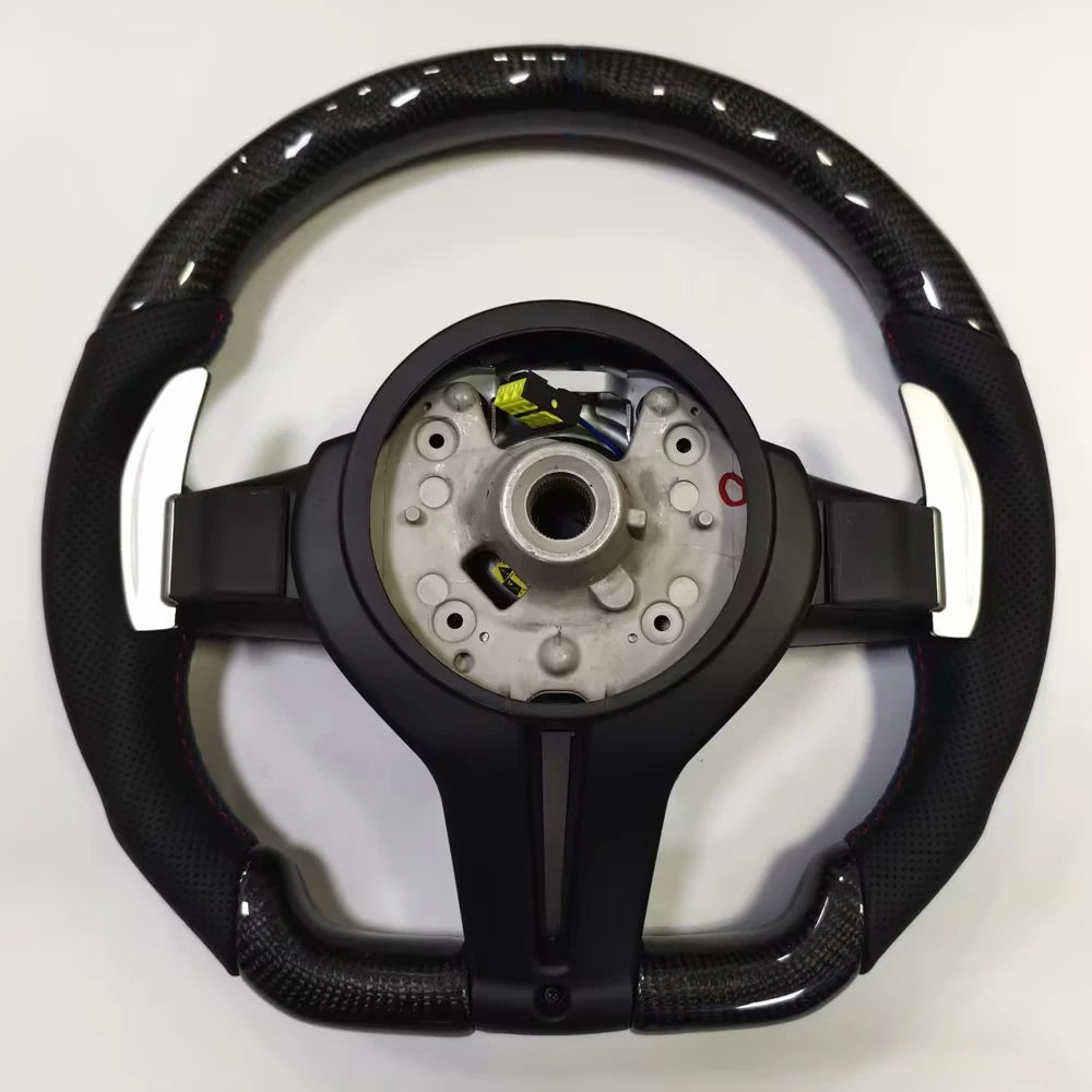 Suitable For BMW F10 F11 F20 F21 F30 F31 F34 F32 F33 F36 F22 F23 M3 M5 X5 X6 E70 E90 E87 E84 Carbon Fiber M Sport Steering Wheel