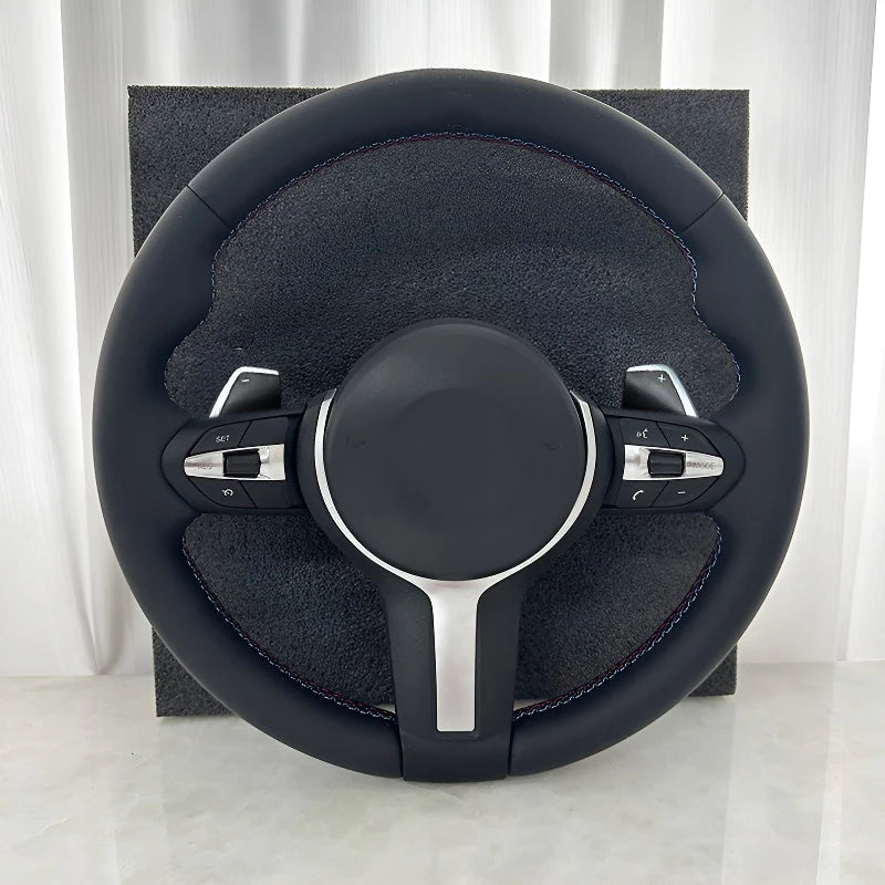 Interior Leather Steering Wheel For BMW 3 5 Series F10 F15 F20 F22 F30 F32 F36 F80 F82 M3 M4 M5 E90 E70 M Sport Steering Wheel