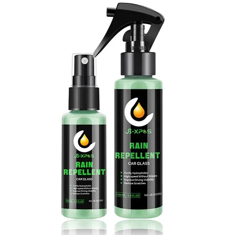 Car Hydrophobic Coating Anti-rain Water Repellent of Windshield Rearview Mirror Glass Spray Rainproof Agent Cleaning Tool